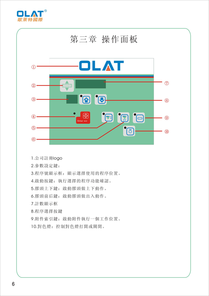 OLAT欧莱特移印机系列操作手册