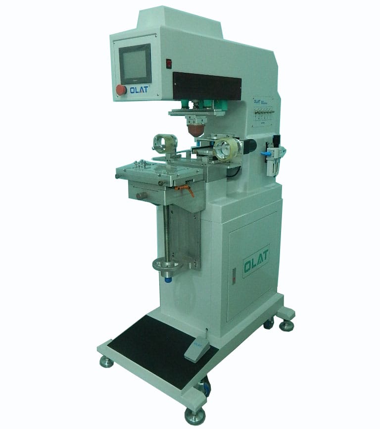 Suqian customers buy printing glass printing machine monochromatic belt clean printing machine